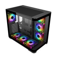 GAMEBOOSTER GB-G2852B 850W 80+ Bronze SeaView ARGB Type-C 3.1 ATX Mid Tower Siyah AKVARYUM Kasa